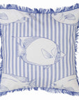 Cuscino Linea Sapore di Mare con frangia 45x45 cm. Blanc Mariclò