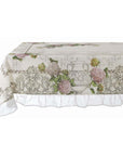 Tovaglia con gala, ortensie 160x280. Blanc Mariclò