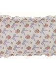 Copriguanciale con fiocchi e rose. Blanc Mariclò