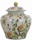 Vaso decorativo con coperchio basso. Blanc Mariclò
