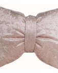 Cuscino FIOCCO piccolo velluto rosa. Blanc Mariclò