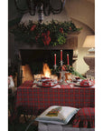 Grembiule con gala, linea Tartan. Blanc Mariclò