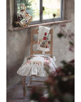Set 6 copricuscini con stampa natalizia e gala, Linea Christmas Carol, 40x40. Blanc Mariclò