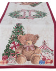 Runner stampa orsetto, Linea Teddy Bear 50 x 150. Blanc Mariclò