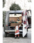Plaid sherpa, Linea Christmas Tartan, fantasia tartan 140x170 cm. Blanc Mariclò