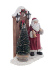 Decoro Santa Claus con led. Blanc Mariclò