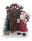 Decoro Santa Claus con led. Blanc Mariclò