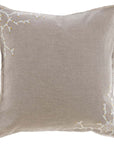 Cuscino con ricamo corallo, 45x45 cm. Blanc Mariclò