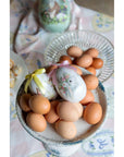 Decoro Uova di Pasqua coniglio misura piccola. Blanc Mariclò