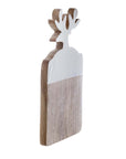 Tagliere con Renna, misura grande, in legno, 21x36x2 cm. Blanc Mariclò