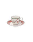 Set 6 tazzine caffè Natalizio in Porcellana Atollo Vintage. Tognana