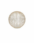 Sfera trasparente con perline e led, D.12 cm. Tognana