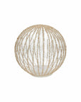 Sfera trasparente con perline e led, D.15 cm. Tognana