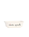 Contenitore ermetico misura S in gres decoro "Niente sprechi". Simple day