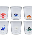 Set 6 bicchieri acqua "Treasure" Deep sea. Henriette