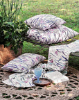 Cuscino rettangolare con imbottitura, Linea Butterfly, 35X60 cm. Tognana