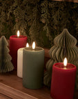 Candela grande con led Lounge verde EDG