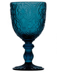 Calice "Corinto", in vetro, colore blu, set 6 pz. Fade