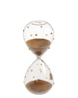 Clessidra con pois oro sabbia marrone dorata 30minuti Galbiati Milano