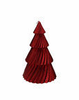 Candela Albero Lux Chic, colore rosso, H. 20 cm. Tognana