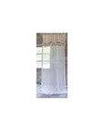 Coppia Tenda Shabby Chic in Lino Linea Marlene. Blanc Mariclò