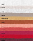 Tovaglia quadrata con tovaglioli, 215x215 cm. Tiziano, 100% lino, colore avorio. Tessitura Toscana Telerie.