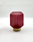 Lampada "Bright" con base oro, con timer, 17cm, 4 colori disponibili, misura piccola. EDG