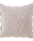 Cuscino velluto beige, 45x45 cm. Blanc Mariclò