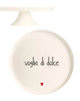 Alzata per dolci in gres decoro "Voglia di dolce". Simple day