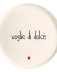 Alzata per dolci in gres decoro "Voglia di dolce". Simple day