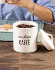 Barattolo in gres decoro "Un buon caffè". Simple day