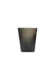 Bicchiere acqua "Memento" in vetro, colore nero trasparente, set 6 pz. Serafino Zani