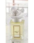 Profumatore 250 ml. con tappo fiore, colore bianco, in porcellana Capodimonte. Melaverde