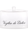 Campana in vetro decoro "Voglia di dolce" diametro 28.5cm. Simple day