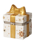 Pacchetto regalo piccolo quadrato fiocco oro, Linea Christmas Toy's. Villeroy & Boch