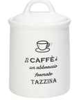 Barattolo caffè Linea Ceramica Kitchen Cool colore bianco. Tognana Porcellane