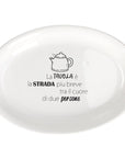 Piatto ovale Linea Ceramica Kitchen Cool colore bianco. Tognana Porcellane