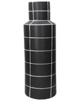 Vaso Grande 18 x H 51 Cm. Ceramica Nero/Bianco. Tognana