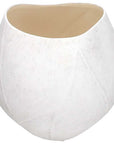 Vaso Bombato "Cer-amic ice", bianco. Tognana