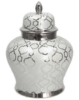 Vaso Bombato Con Coperchio "Cer-amic Pasha", argento. Tognana