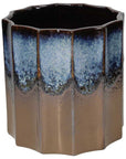 Vaso Sfaccettato H. 21 Cm. Linea Enigma in Ceramica. Tognana