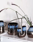 Vaso Sfaccettato H. 21 Cm. Linea Enigma in Ceramica. Tognana