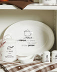 Piatto ovale Linea Ceramica Kitchen Cool colore bianco. Tognana Porcellane