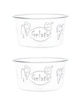 Set 2 coppette decoro "Gelato". Simple day