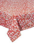 Tovaglia disegno corallo Reef, colore rosso e bianco 140x180 cm. Tognana