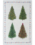 Canovaccio natalizio Fairy Trees Three 50x70 cm., 100% lino. Tessitura Toscana Telerie