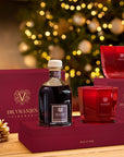 Gift box XMAS EDITION Diffusore 250 ml ROSSO NOBILE con bastoncini neri + candela 80grammi. Dr. Vranjes