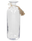 Vaso/bottiglia "Cardinal" trasparente, H.26 in vetro con nappa. Tognana