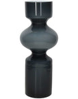 Vaso tubolare, Linea Wetube, in vetro grigio, H. 35 cm. Tognana