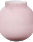 Vaso palla, Linea Wetube, in vetro rosa, H. 14 cm. Tognana